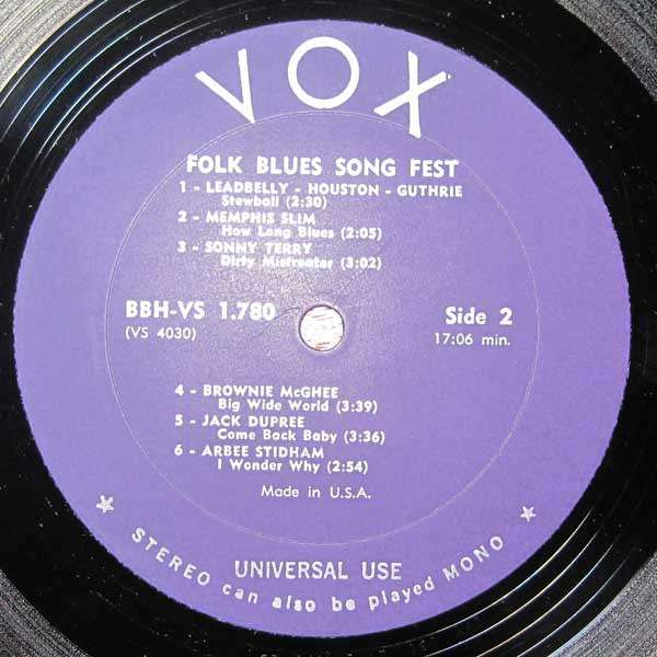 Folk Blues Song Fest - Various