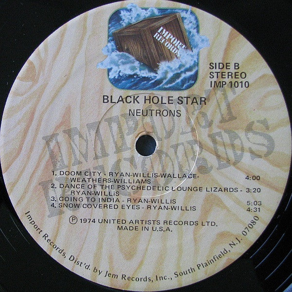 Black Hole Star - Neutrons