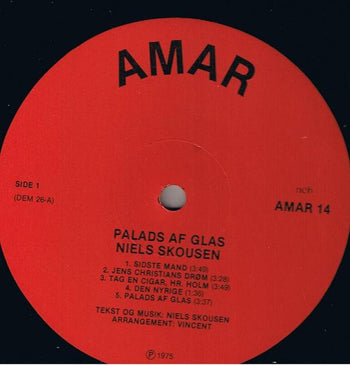 Palads Af Glas - Skousen, Niels