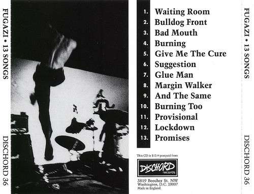 13 Songs - Fugazi [CD]