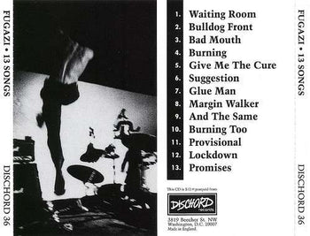 13 Songs - Fugazi [CD]