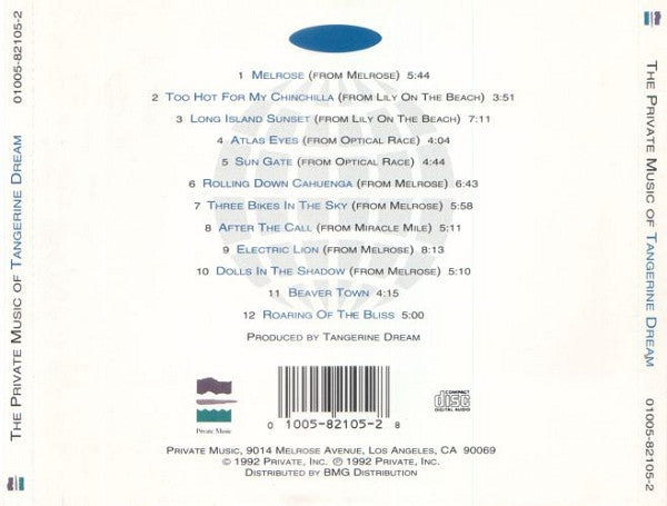 The Private Music Of  - Tangerine Dream