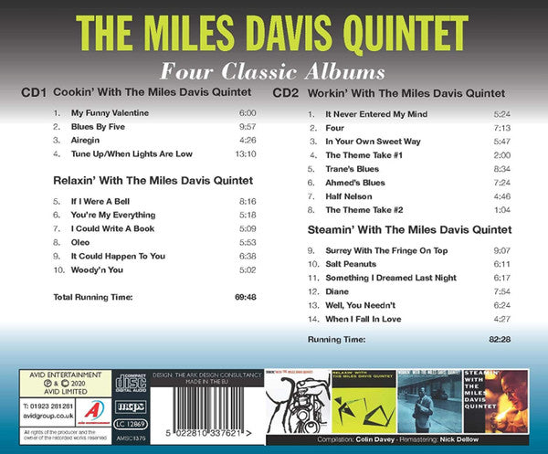 Four Classic Albums - Cookin' / Relaxin' / Workin' - Davis, Miles Quintet