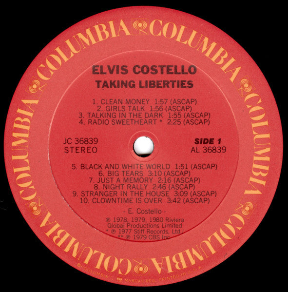 Taking Liberties - Costello, Elvis