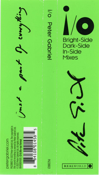 i/o (Bright-Side Mix, Dark-Side Mix, In-Side Mix) - Gabriel, Peter