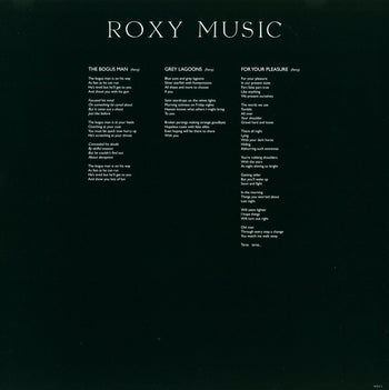 For Your Pleasure - Roxy Music
