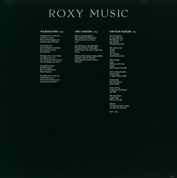 For Your Pleasure - Roxy Music