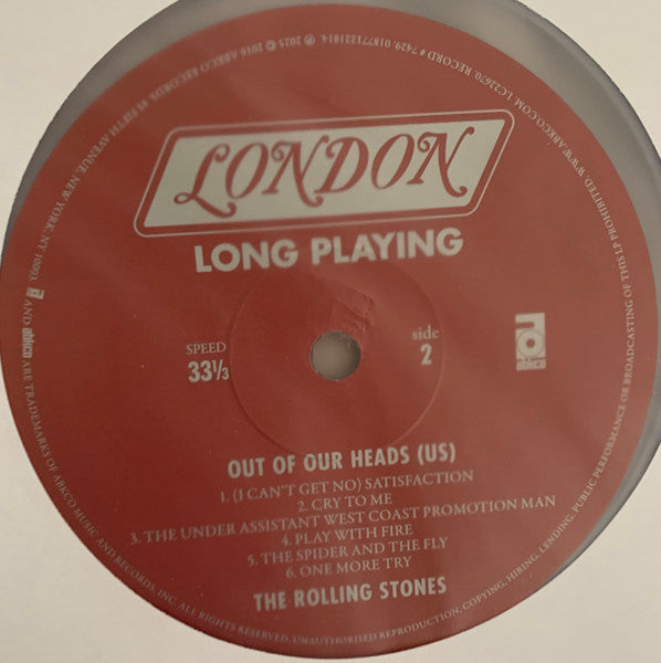 Out Of Our Heads (US) [180g Clear LP] - Rolling Stones, The
