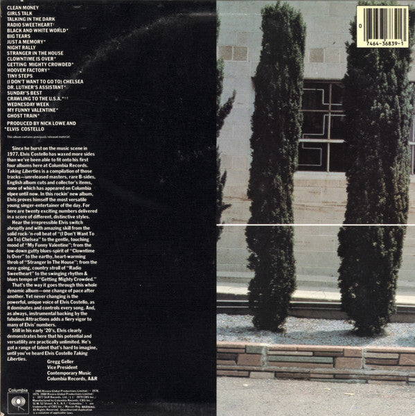 Taking Liberties - Costello, Elvis