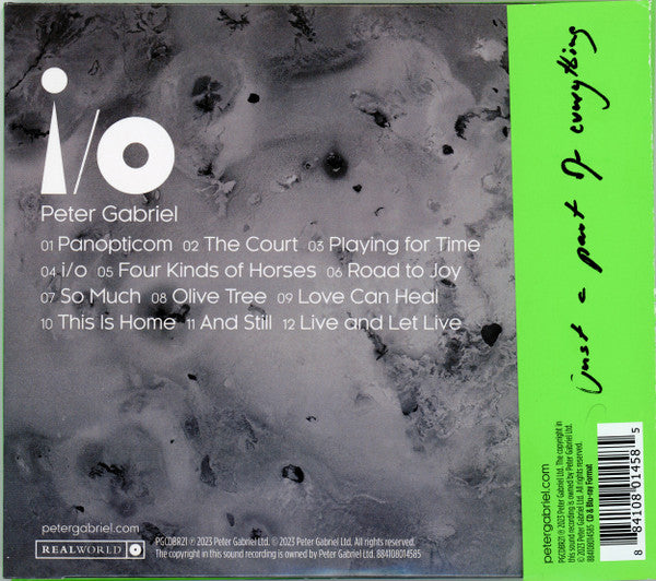 i/o (Bright-Side Mix, Dark-Side Mix, In-Side Mix) - Gabriel, Peter