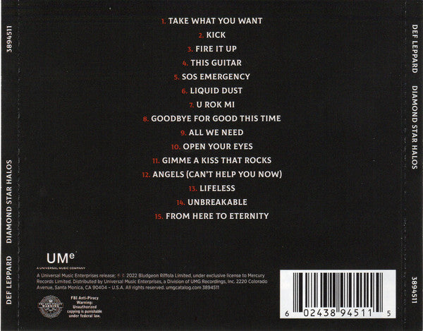 Diamond Star Halos - Def Leppard