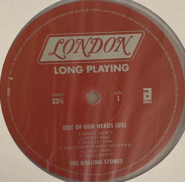 Out Of Our Heads (US) [180g Clear LP] - Rolling Stones, The