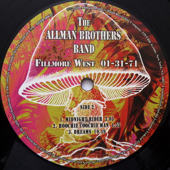 Fillmore West 1-31-71 - Allman Brothers Band, The