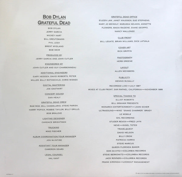 Dylan & The Dead - Dylan, Bob & The Grateful Dead