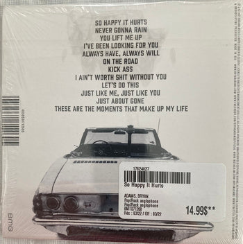 So Happy It Hurts - Adams, Bryan