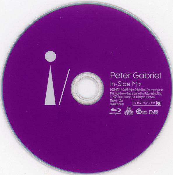 i/o (Bright-Side Mix, Dark-Side Mix, In-Side Mix) - Gabriel, Peter