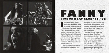 Live On Beat-Club '71-'72 - Fanny