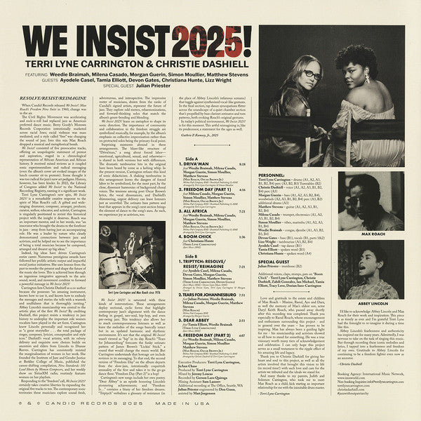 We Insist 2025! - Carrington, Terri Lyne / Dashiell, Christie