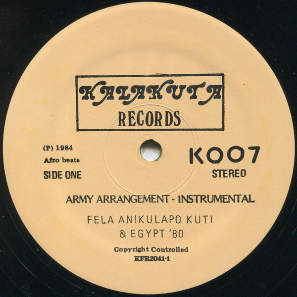 Army Arrangement - Kuti, Fela