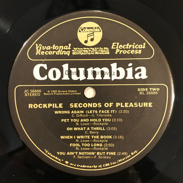 Seconds Of Pleasure - Rockpile