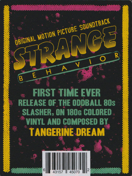 Strange Behavior - Tangerine Dream