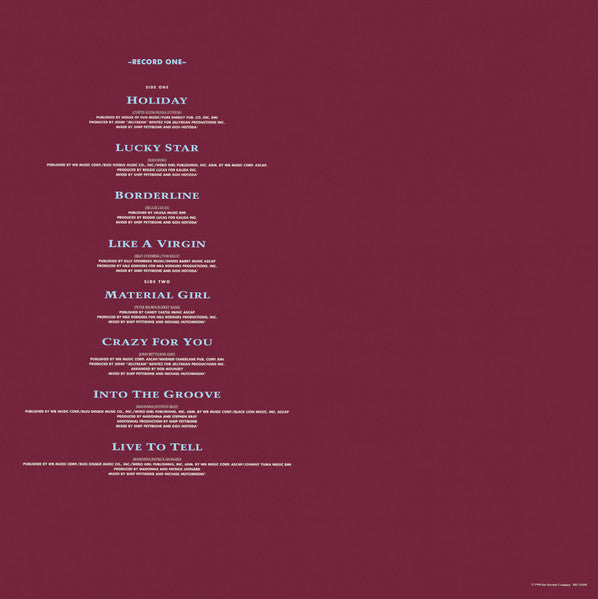 Immaculate Collection - Madonna