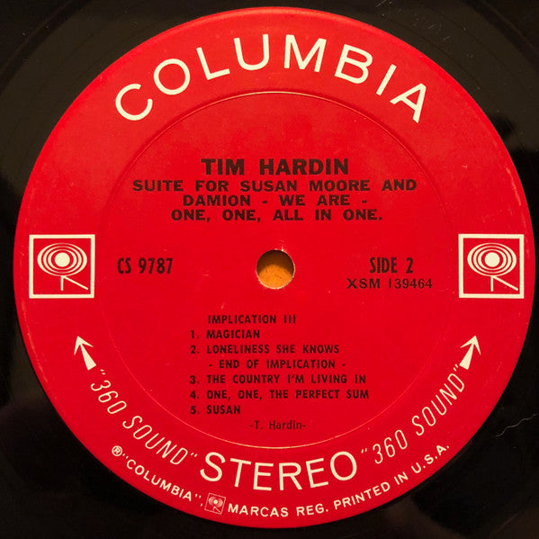 Suite For Susan Moore And Damion- We Are- One, One - Hardin, Tim