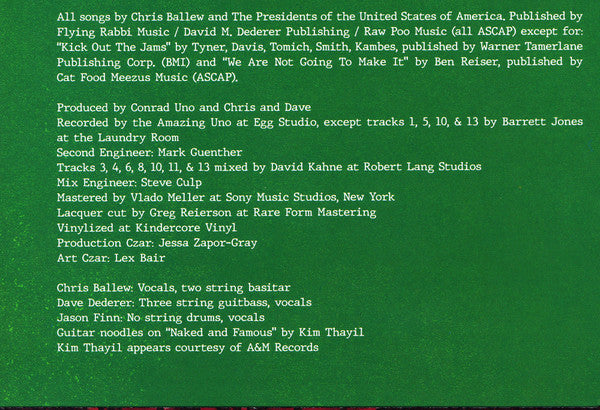 The Presidents Of The United States Of America - The Presidents Of The United States Of America