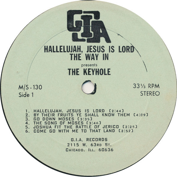 Hallelujah, Jesus Is Lord - Keyhole, The