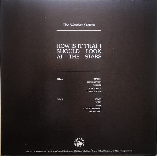How Is It That I Should Look At The Stars - Weather Station