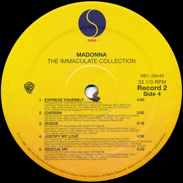 Immaculate Collection - Madonna