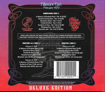 Bear's Sonic Journals: Fillmore East February 1970 - Allman Brothers Band, The