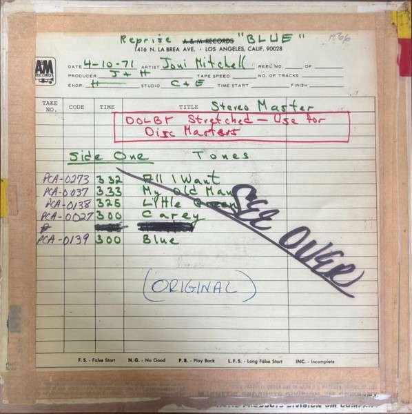 Pre-Order: Blue [Rhino Hi-Fi, Brick & Mortar Exclusive] - Joni Mitchell