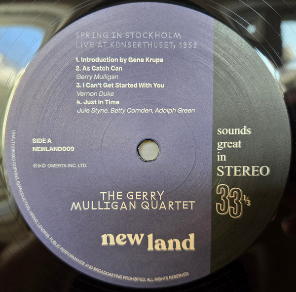 Spring in Stockholm: Live in Sweden, 1959 - Mulligan, Gerry