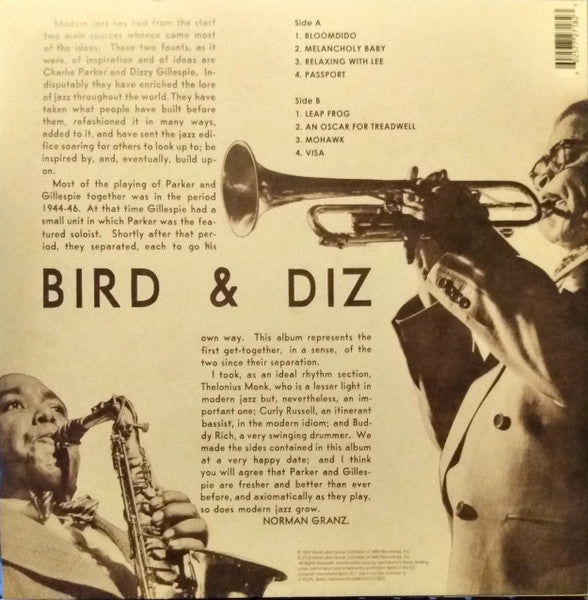 Bird & Diz - Parker, Charlie & Dizzy Gillespie