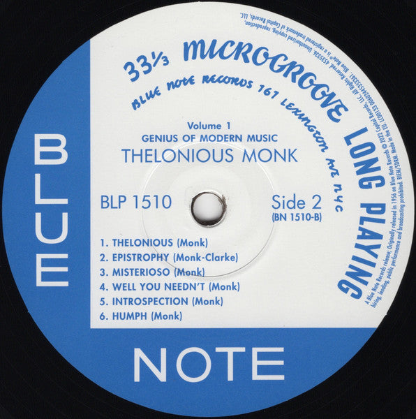 Genius Of Modern Music - Monk, Thelonious