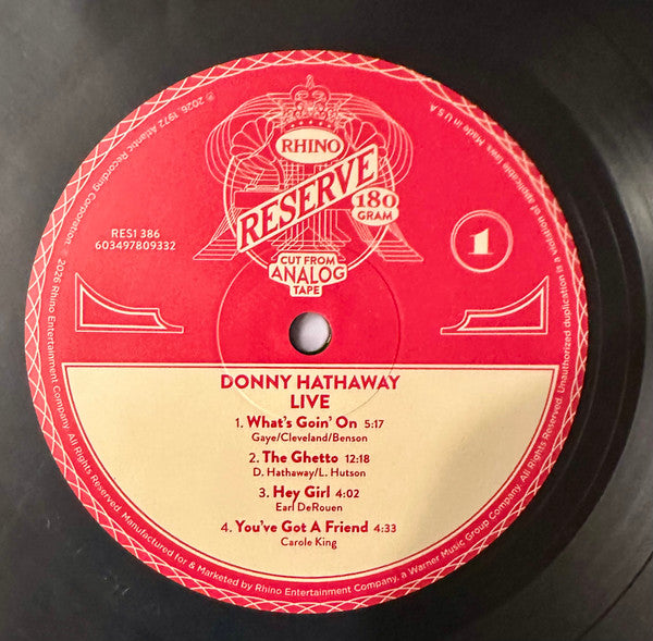Live - Hathaway, Donny