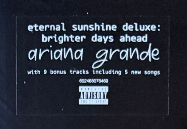 eternal sunshine deluxe: brighter days ahead - Grande, Ariana