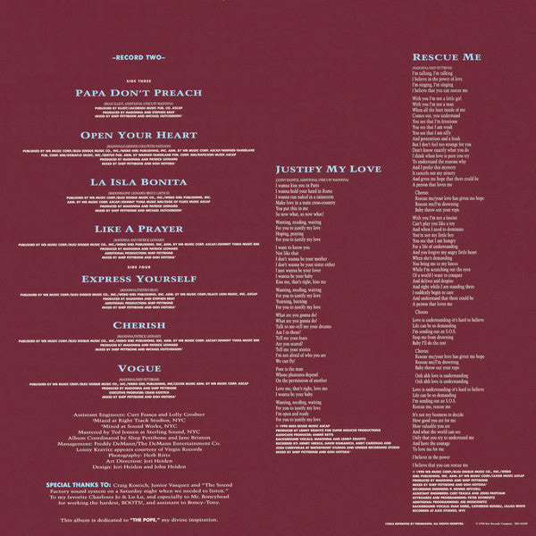 Immaculate Collection - Madonna