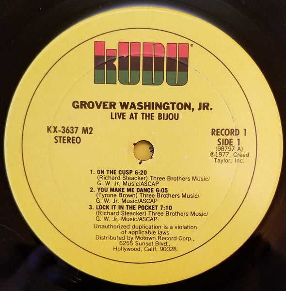 Live At The Bijou - Washington, Jr., Grover