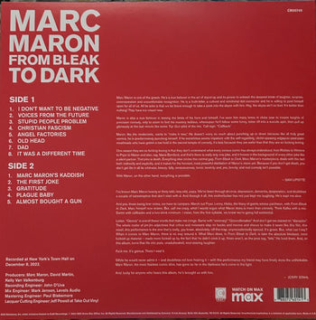 From Bleak To Dark - Maron, Marc