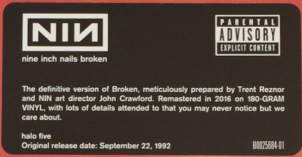 Broken: Definitive Edition [LP+7in] - Nine Inch Nails