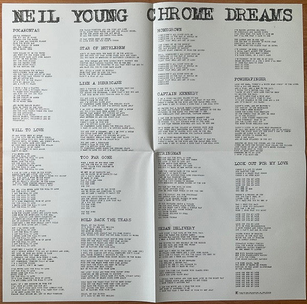 Chrome Dreams - Young, Neil