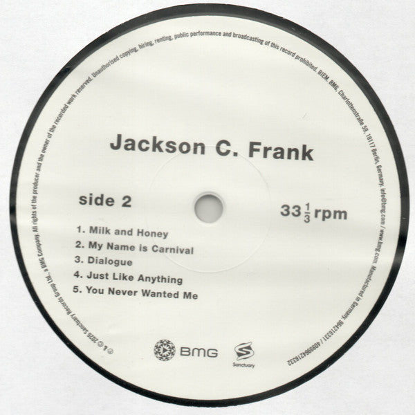 JACKSON C. FRANK - FRANK,JACKSON C.