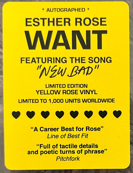 Want - Rose, Esther