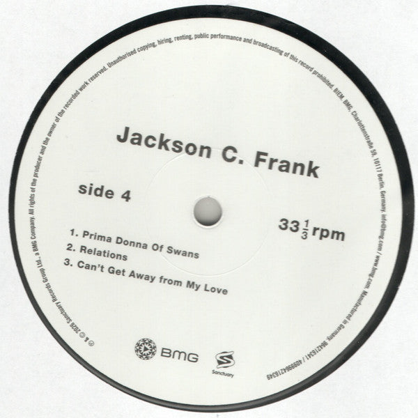 JACKSON C. FRANK - FRANK,JACKSON C.