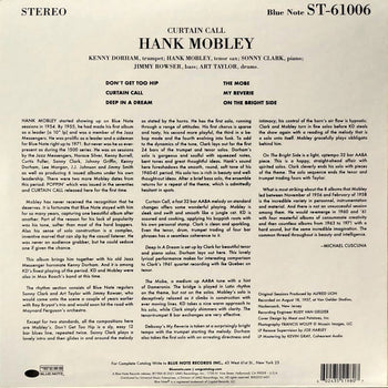 Curtain Call - Mobley, Hank