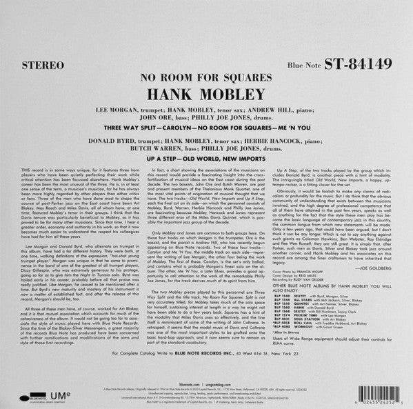 No Room For Squares - Mobley, Hank