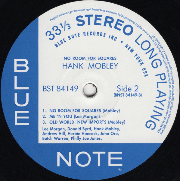 No Room For Squares - Mobley, Hank