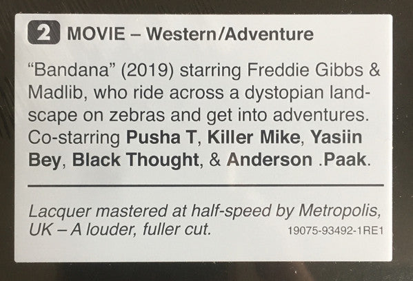 Bandana - Gibbs, Freddie & Madlib